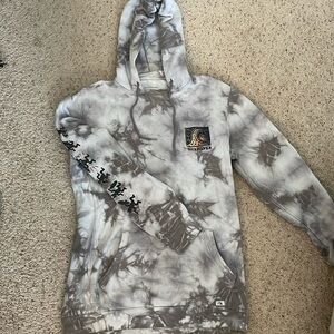 Quiksilver tie dye hoodie. XL. With sleeve logos